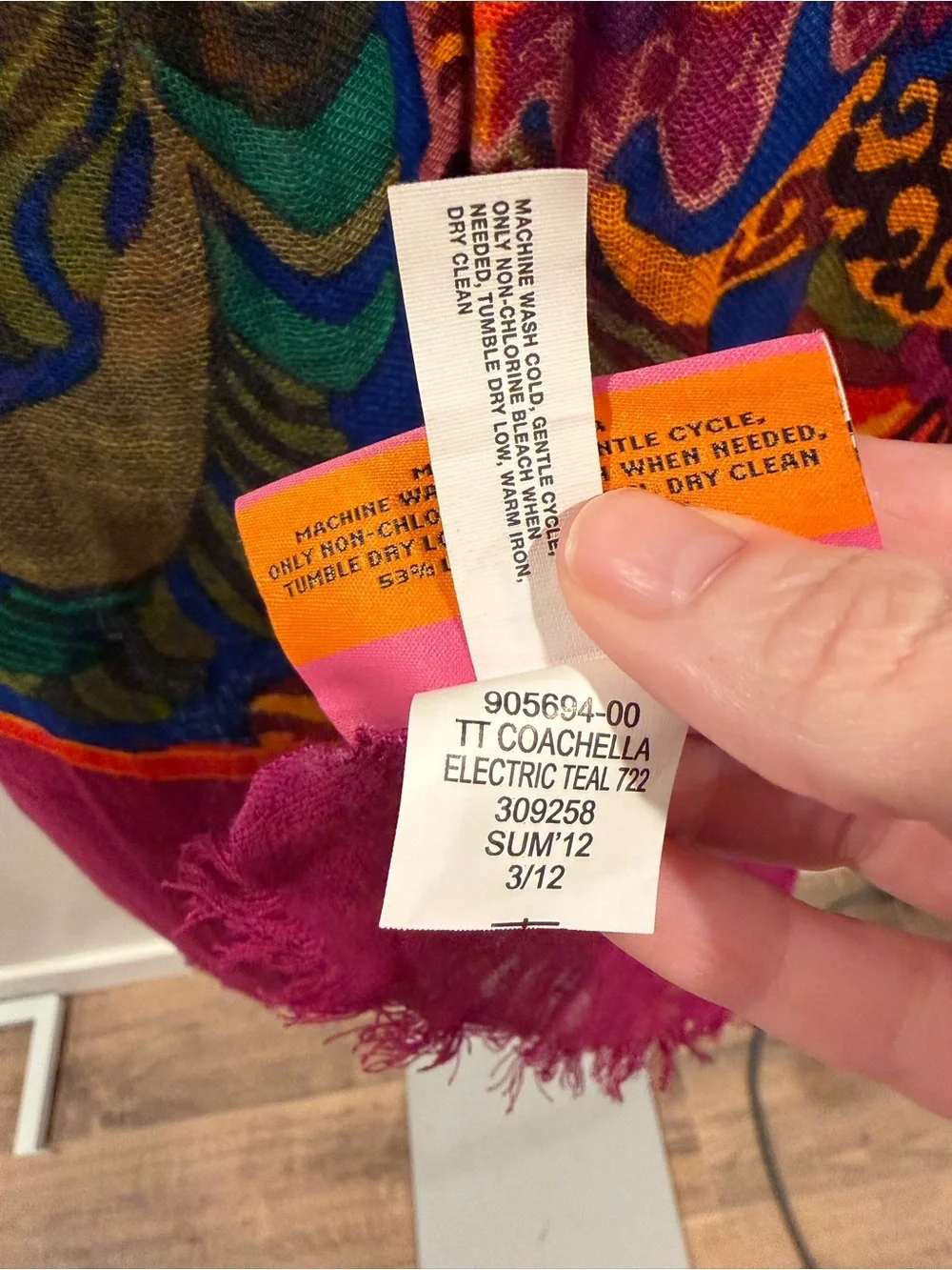 Trina Turk x Banana Republic Linen Multicolor Scarf